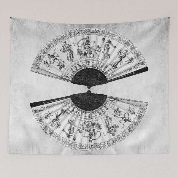 Item preview, Antique French Neoclassical Folding Fan designed and sold by Ghoul Enterprises.