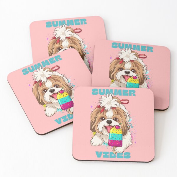 Item preview, Feeling Pawsome Shih Tzu | Cute Shih Tzu Dog Lover Gift | Kawaii Puppy Illustration designed and sold by PawsAndPallette .