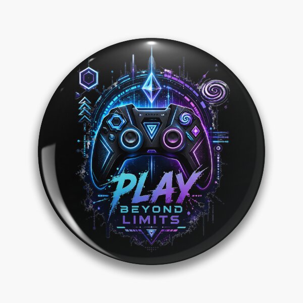 Item preview, Play Beyond Limits Gaming Controller Neon Cyberpunk Gamer T-Shirt | Esports Gaming Design designed and sold by Bhaskar Digital Art.