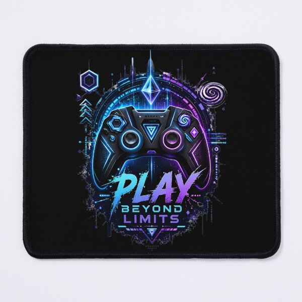 Item preview, Play Beyond Limits Gaming Controller Neon Cyberpunk Gamer T-Shirt | Esports Gaming Design designed and sold by Bhaskar Digital Art.