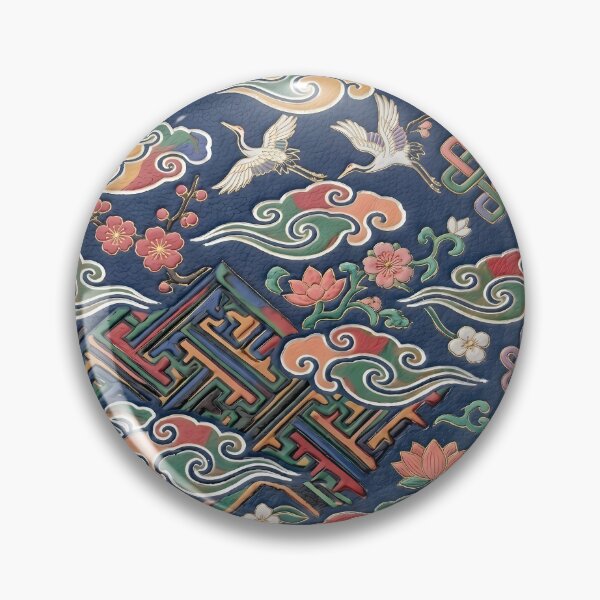 Item preview, Vibrant Korean Dancheong Traditional All-over Seamless Pattern designed and sold by SOOstudio73.
