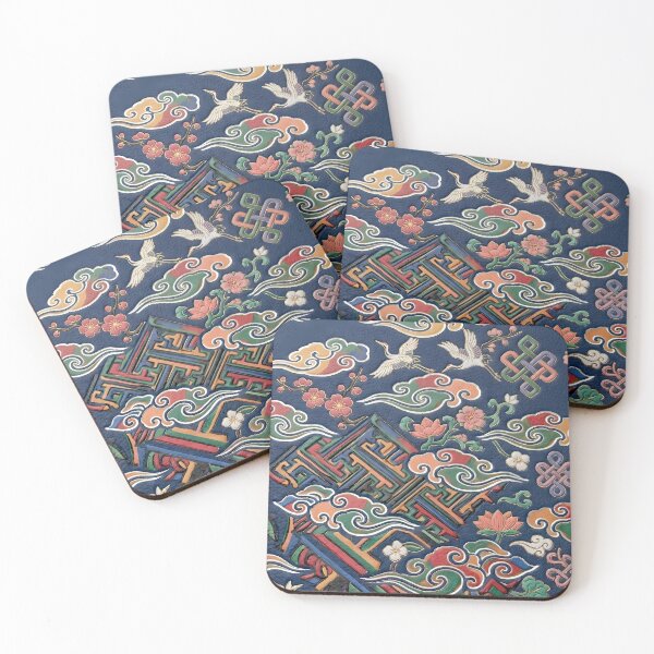 Item preview, Vibrant Korean Dancheong Traditional All-over Seamless Pattern designed and sold by SOOstudio73.