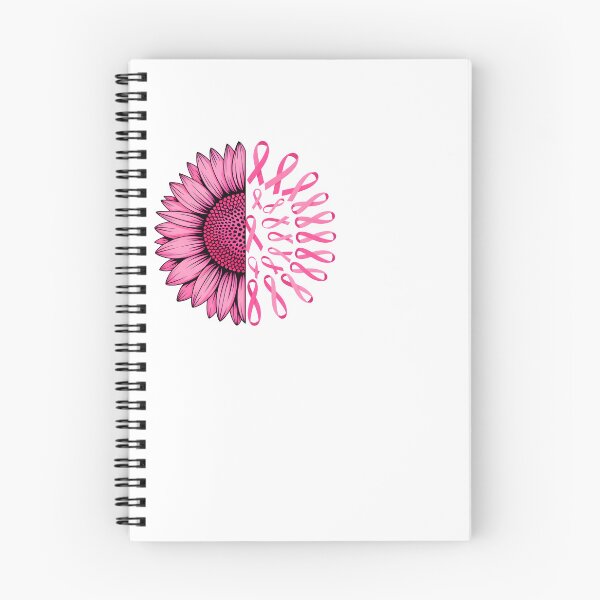Item preview, Pink Sunflower Awareness Ribbon Half Floral Art designed and sold by DariaOltes.