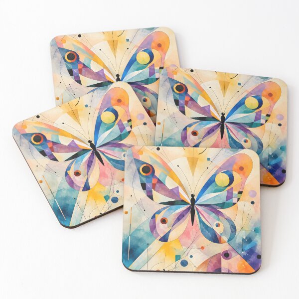 Item preview, Colorful Geometric Butterfly – Modern Abstract Nature Art designed and sold by GutyzDesignsES.
