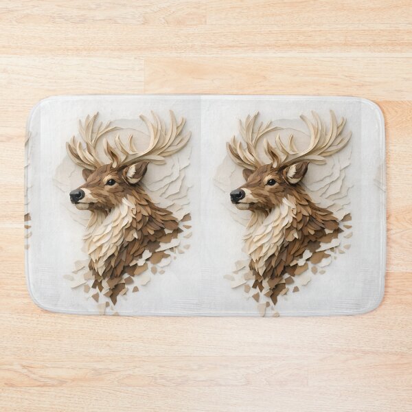 Item preview, Exquisite Paper Art A Majestic Deer 3D Layered Artwork Paper Sculpture Nature Wonders Deer Portrait designed and sold by Matt_Smith.