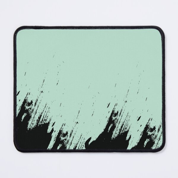Item preview, Abstract Black Ink Splash on Powder Mint designed and sold by BetweenForms.