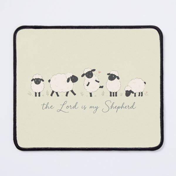Item preview, The Lord Is My Shepherd – Psalm 23 Christian Sheep designed and sold by Doodletext.