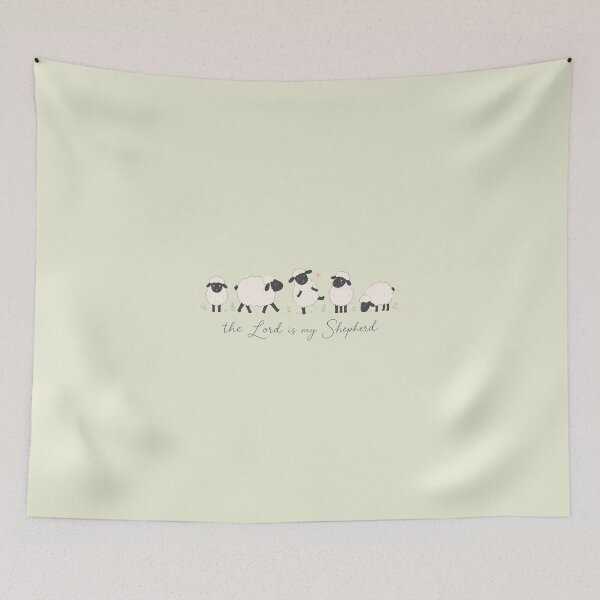 Item preview, The Lord Is My Shepherd – Psalm 23 Christian Sheep designed and sold by Doodletext.