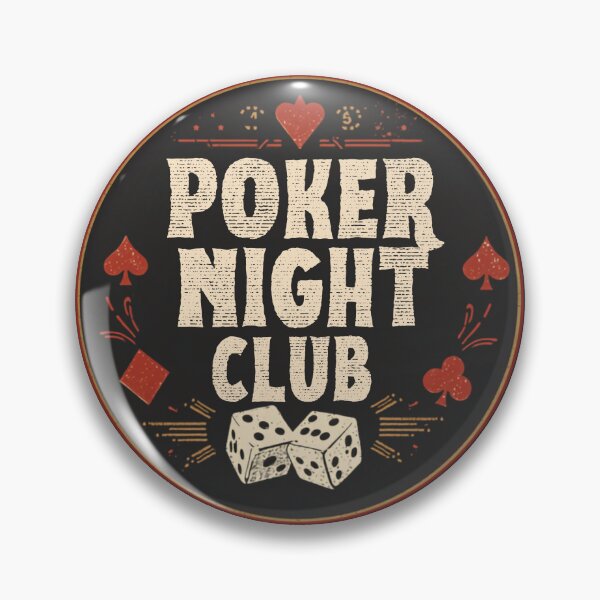 Item preview, Poker Night Club Retro Badge designed and sold by HappyDoodle11.
