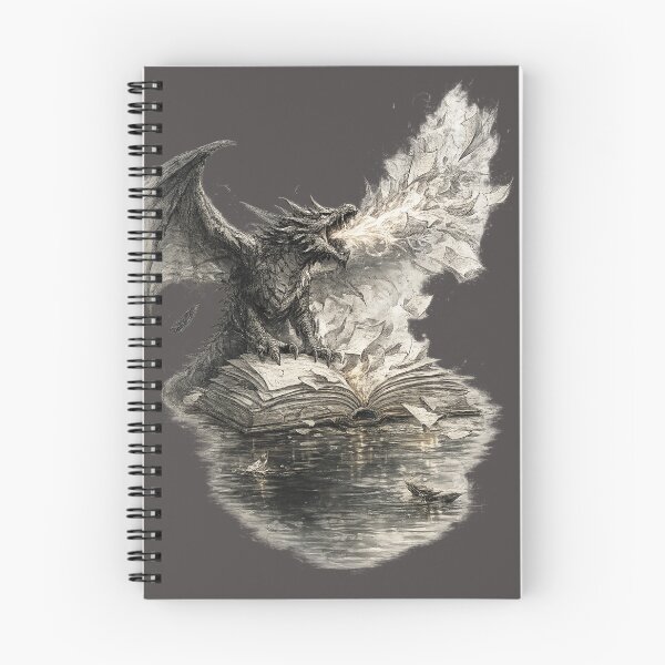 Item preview, Fantasy Book Dragon -  Sketch Design designed and sold by DreamCloths12.