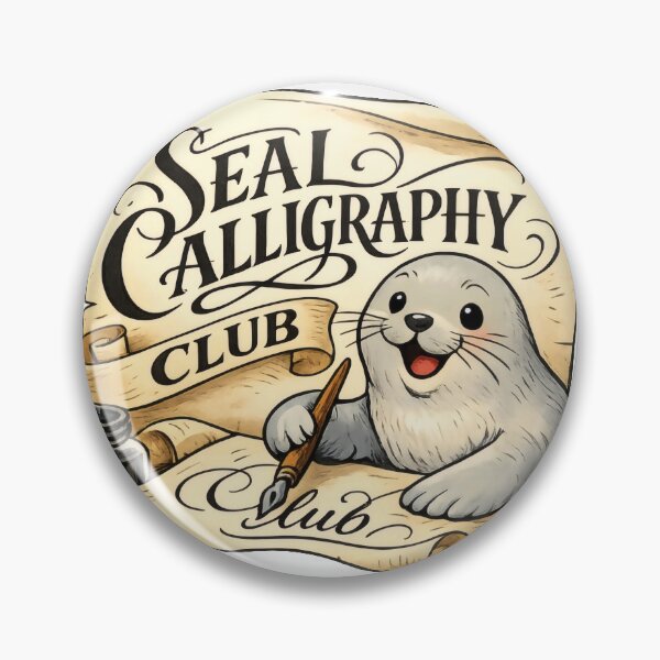 Item preview, Seal Calligraphy Club Whimsical Studio Mascot designed and sold by TheRealTaria.