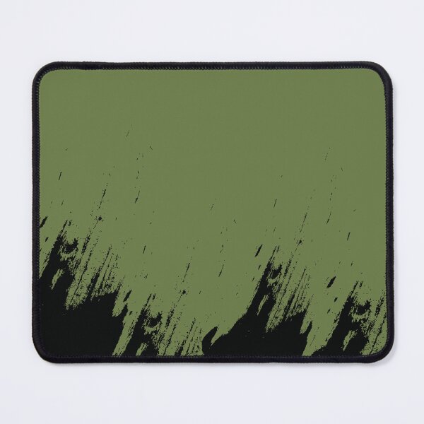 Item preview, Abstract Black Ink Splash on Powder Moss Green designed and sold by BetweenForms.