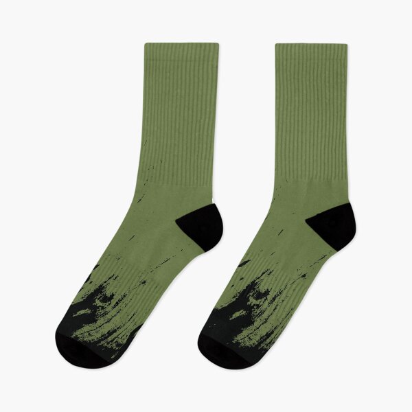 Item preview, Abstract Black Ink Splash on Powder Moss Green designed and sold by BetweenForms.