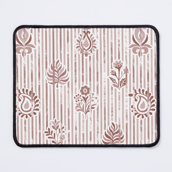 Item preview, Candy Stripe Garden - Dull Dusty Taupe designed and sold by Fabricatemyart.