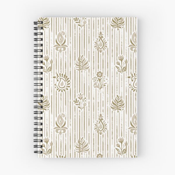 Item preview, Candy Stripe Garden - Dull  Khaki Brown designed and sold by Fabricatemyart.