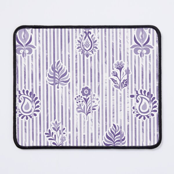Item preview, Candy Stripe Garden - Dull Lavender Gray designed and sold by Fabricatemyart.