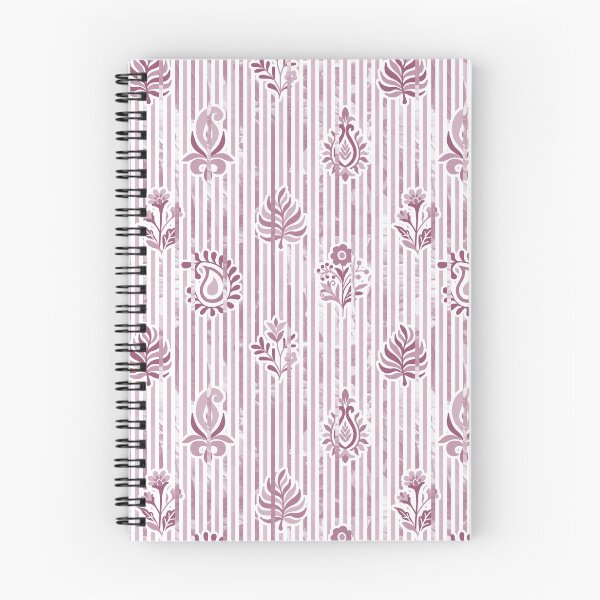 Item preview, Candy Stripe Garden - Dull  Mauve Pink designed and sold by Fabricatemyart.