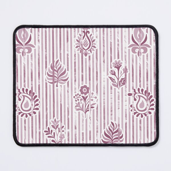 Item preview, Candy Stripe Garden - Dull  Mauve Pink designed and sold by Fabricatemyart.