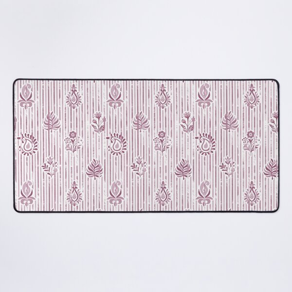 Item preview, Candy Stripe Garden - Dull Mauve Pink designed and sold by Fabricatemyart.