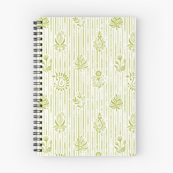 Item preview, Candy Stripe Garden - Dull  Olive Yellow designed and sold by Fabricatemyart.
