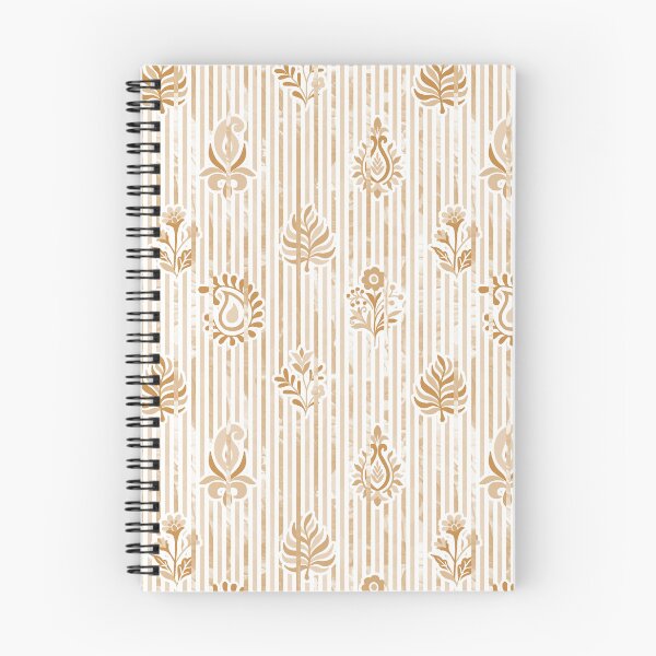 Item preview, Candy Stripe Garden - Dull  Tan Brown designed and sold by Fabricatemyart.