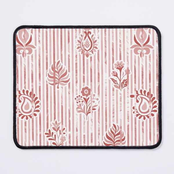 Item preview, Candy Stripe Garden - Dull Blush Beige designed and sold by Fabricatemyart.