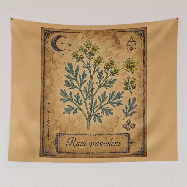 Item preview, Ruta graveolens – Witchy Herbarium Collector’s Edition designed and sold by JOANNASKAH.