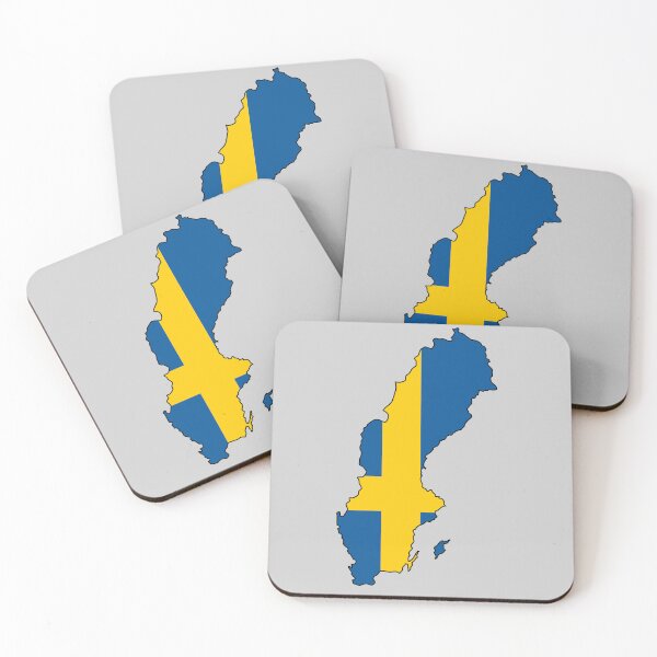 Item preview, Map of the flag of Sweden designed and sold by visual adventures.