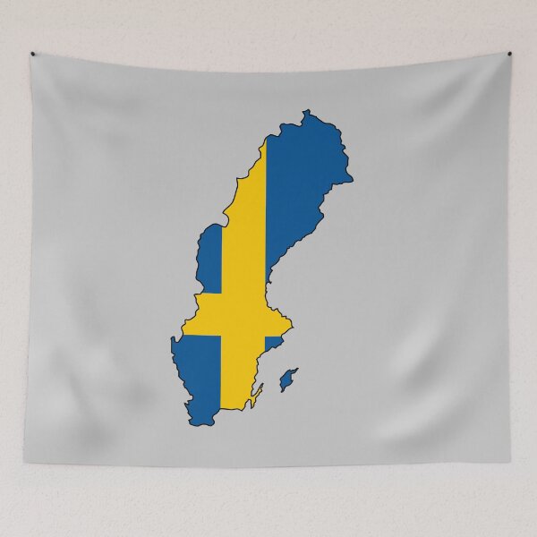 Item preview, Map of the flag of Sweden designed and sold by visual adventures.