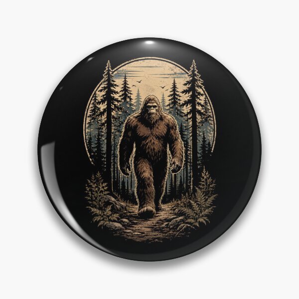 Item preview, Retro Bigfoot Walking Through Mystical Forest Adventure designed and sold by Moizento.