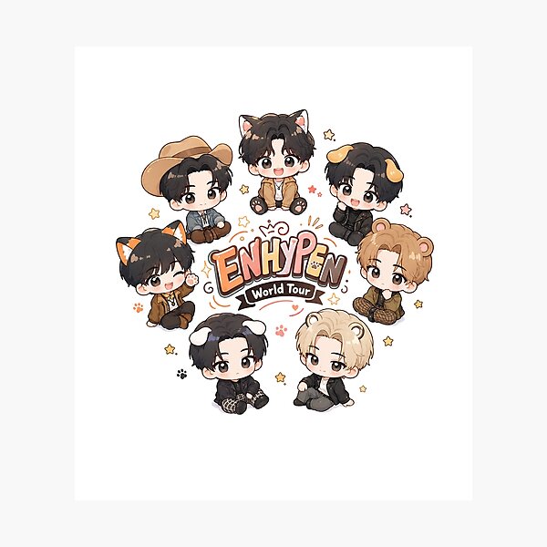 Item preview, Enhypen Enchin Mascot Shirt, Cute Kpop Fan Art Tee, World Tour Engene Gift, Comfort Colors Shirt designed and sold by BerryHand.