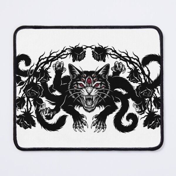 Item preview, Void Hydra Feline Blackwork designed and sold by Merch Mann.