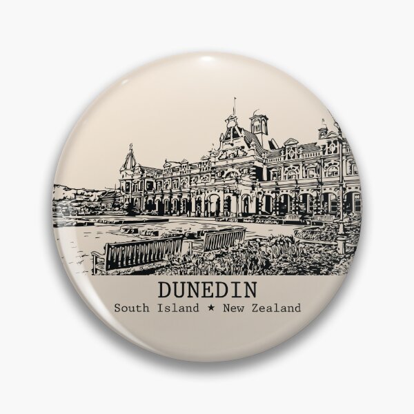 Item preview, Dunedin NZ - Vintage Ink Cityscape designed and sold by Lakeric.