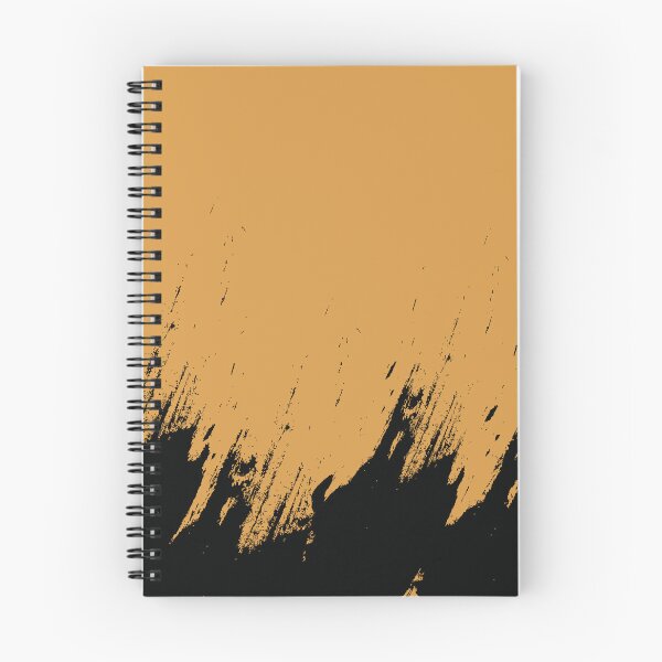 Item preview, Abstract Black Ink Splash on Amber Haze designed and sold by BetweenForms.