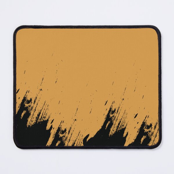 Item preview, Abstract Black Ink Splash on Amber Haze designed and sold by BetweenForms.