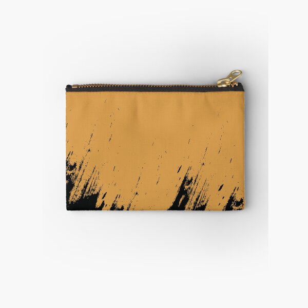 Item preview, Abstract Black Ink Splash on Amber Haze designed and sold by BetweenForms.