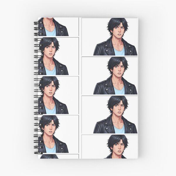 Item preview, Modern Webtoon Style Anime Man Portrait designed and sold by KaleChub.