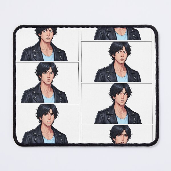 Item preview, Modern Webtoon Style Anime Man Portrait designed and sold by KaleChub.