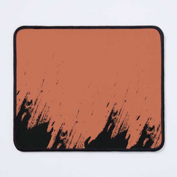 Item preview, Abstract Black Ink Splash on Terracotta designed and sold by BetweenForms.