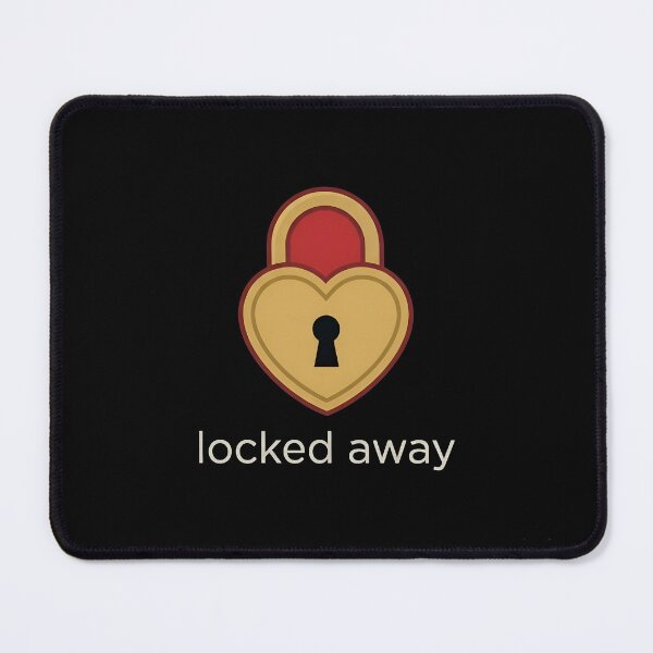 Item preview, LOCKED AWAY - Heart Padlock Love Romance designed and sold by Zazz Lee.
