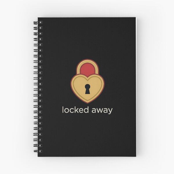 Item preview, LOCKED AWAY - Heart Padlock Love Romance designed and sold by Zazz Lee.