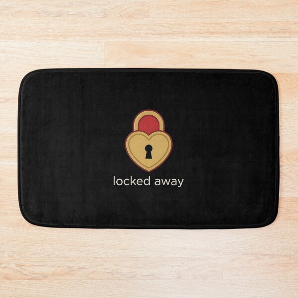 Item preview, LOCKED AWAY - Heart Padlock Love Romance designed and sold by Zazz Lee.