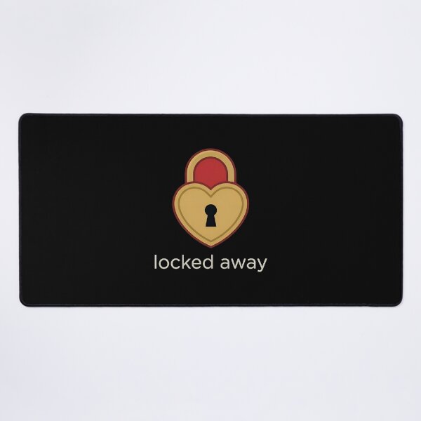 Item preview, LOCKED AWAY - Heart Padlock Love Romance designed and sold by Zazz Lee.