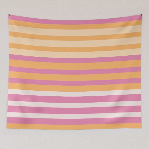Item preview, Retro Pink and Orange Stripe designed and sold by Sharon Schwalbe.