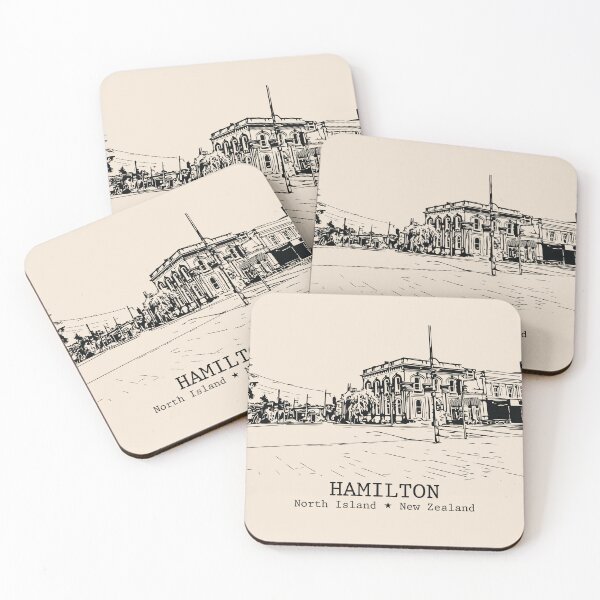 Item preview, Hamilton NZ - Vintage Ink Cityscape designed and sold by Lakeric.
