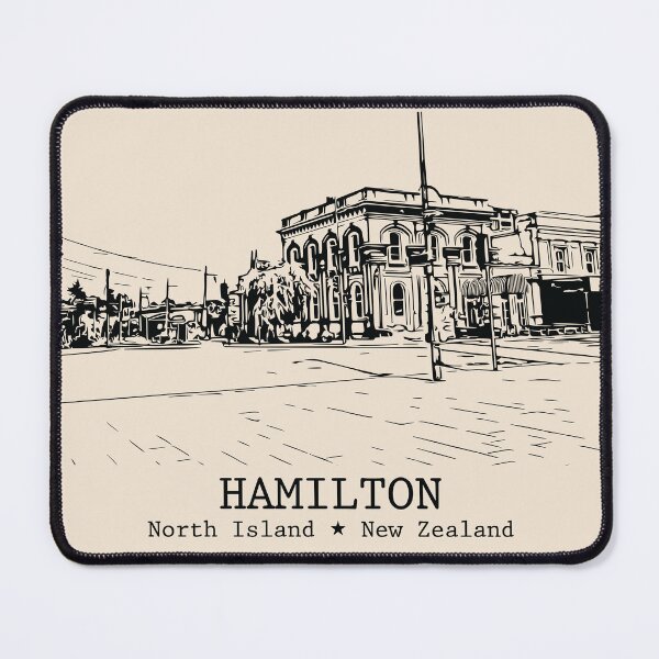 Item preview, Hamilton NZ - Vintage Ink Cityscape designed and sold by Lakeric.
