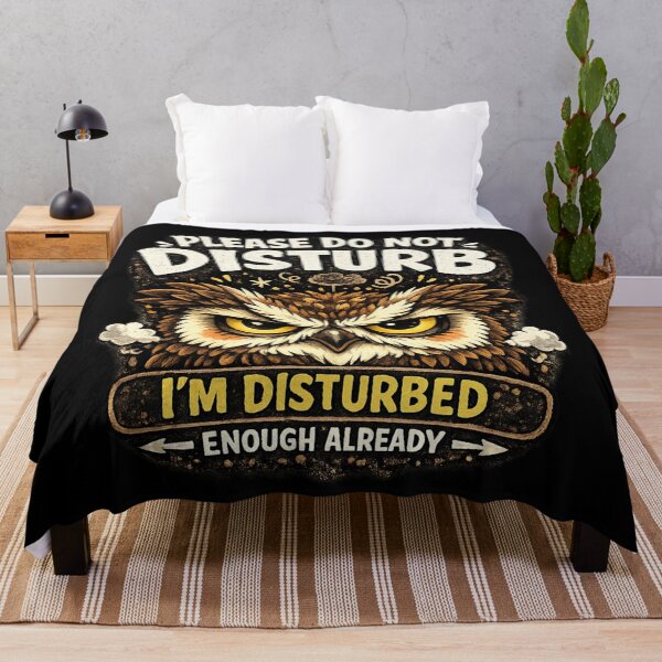 Item preview, Please Do Not Disturb I’m Disturbed Enough Already Owl Shirt | Funny Introvert Meme designed and sold by Doodle ⭐⭐⭐⭐⭐.