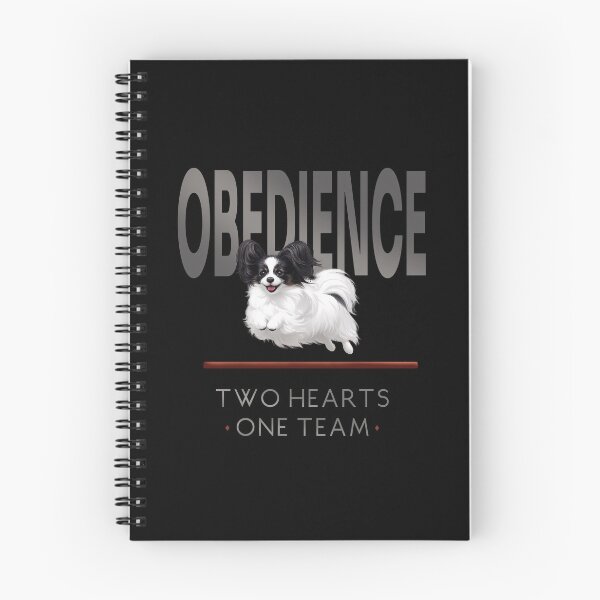 Item preview, Obedience – Two Hearts One Team -  Papillon Obedience Dog Sports  Design designed and sold by PapillonArtStudio.