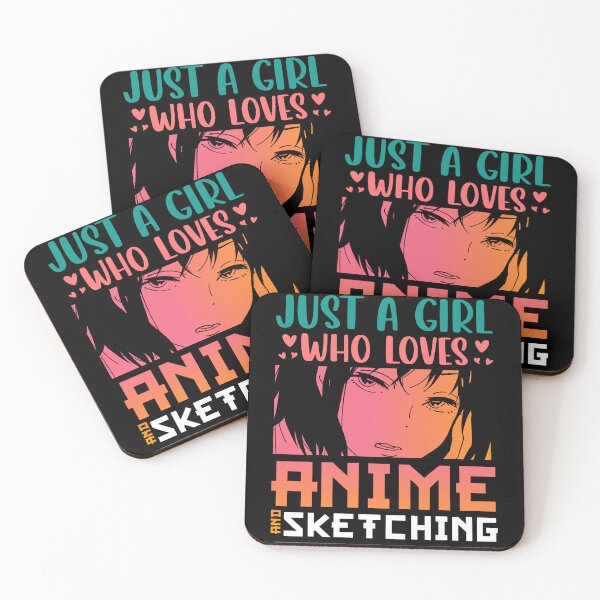 Item preview, Just A Girl Who Loves Anime & Sketching designed and sold by bella-rosa87.