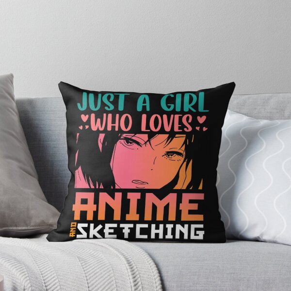 Item preview, Just A Girl Who Loves Anime & Sketching designed and sold by bella-rosa87.